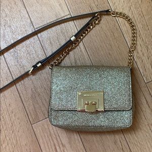 Gold sparkle Michael Kors bag